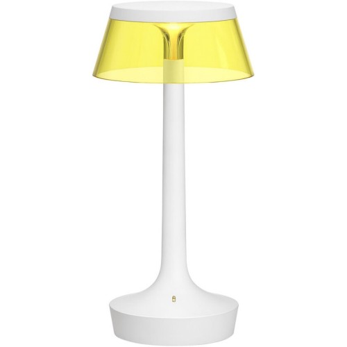 Lampe sans fil Bon Jour Unplugged – Blanc – Couronne Jaune - Flos