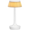 Bon Jour Unplugged cordless lamp – White – Fabric crown - Flos