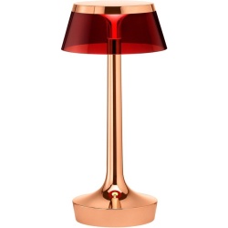 Lampe sans fil Bon Jour Unplugged – Cuivre – Couronne Rouge - Flos