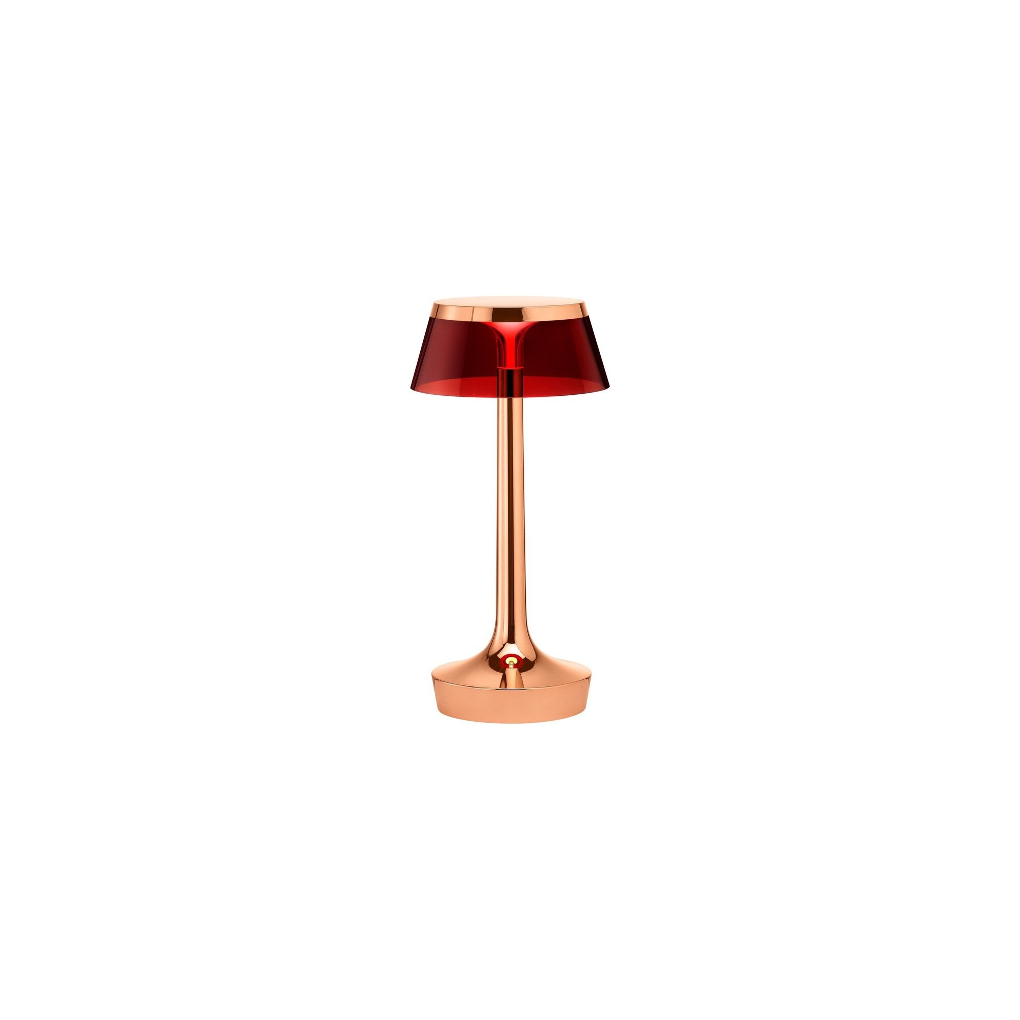 Lampe sans fil Bon Jour Unplugged – Cuivre – Couronne Rouge - Flos