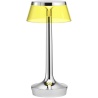 Bon Jour Unplugged cordless lamp – Chrome – Yellow crown - Flos