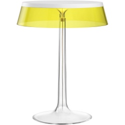 Lampe de table Bon Jour – Blanc – Couronne Jaune - Flos