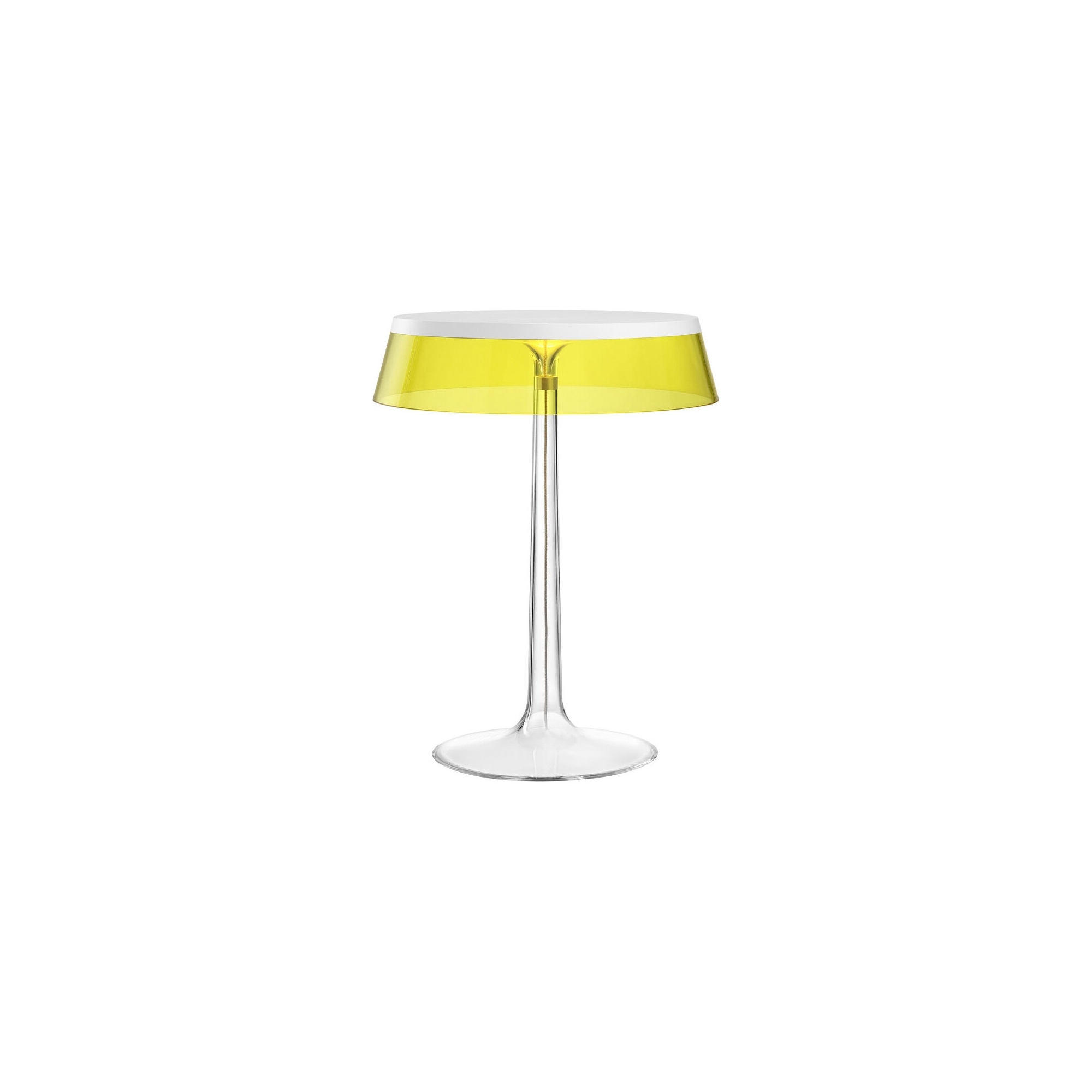 Bon Jour table lamp – White – Yellow crown - Flos