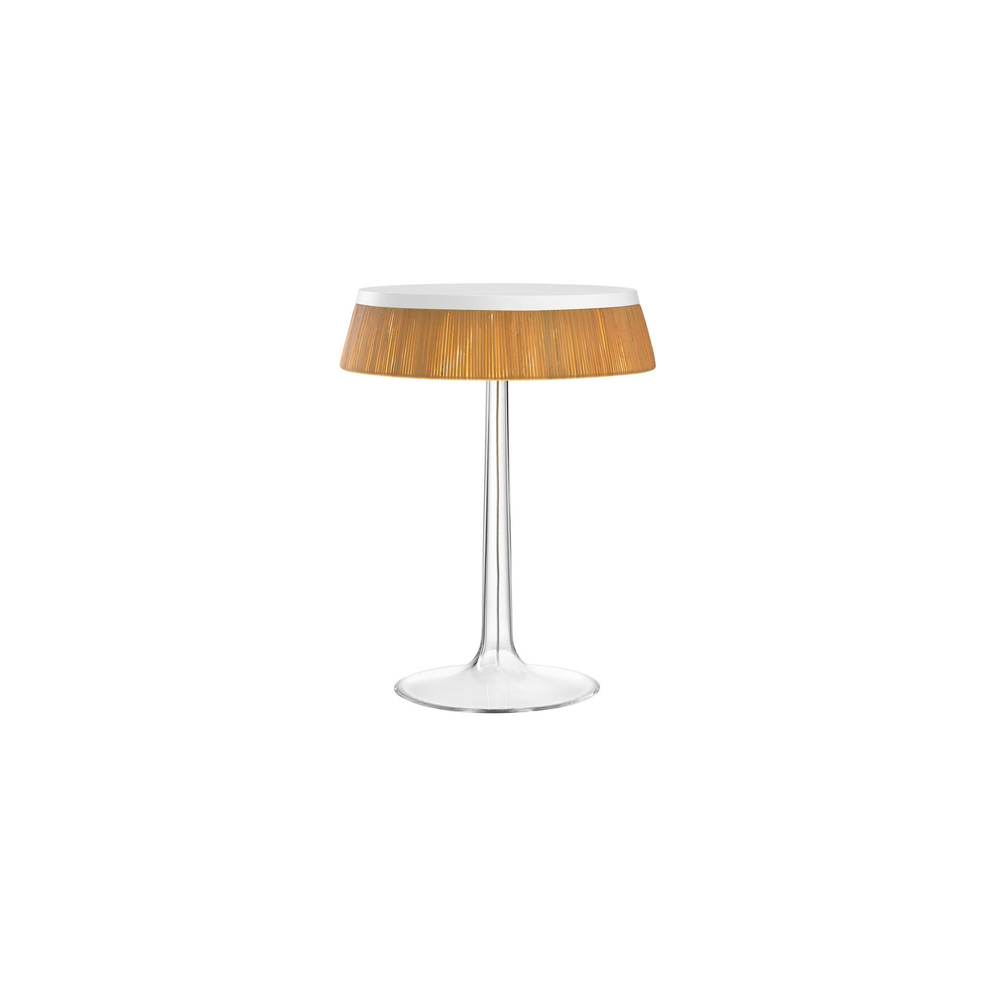 Bon Jour table lamp – White – Rattan crown - Flos