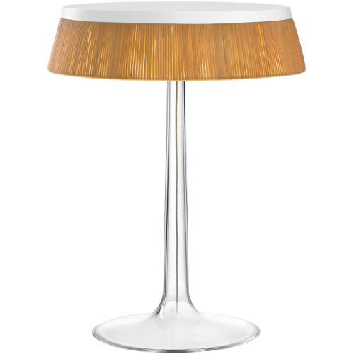 Bon Jour table lamp – White – Rattan crown - Flos