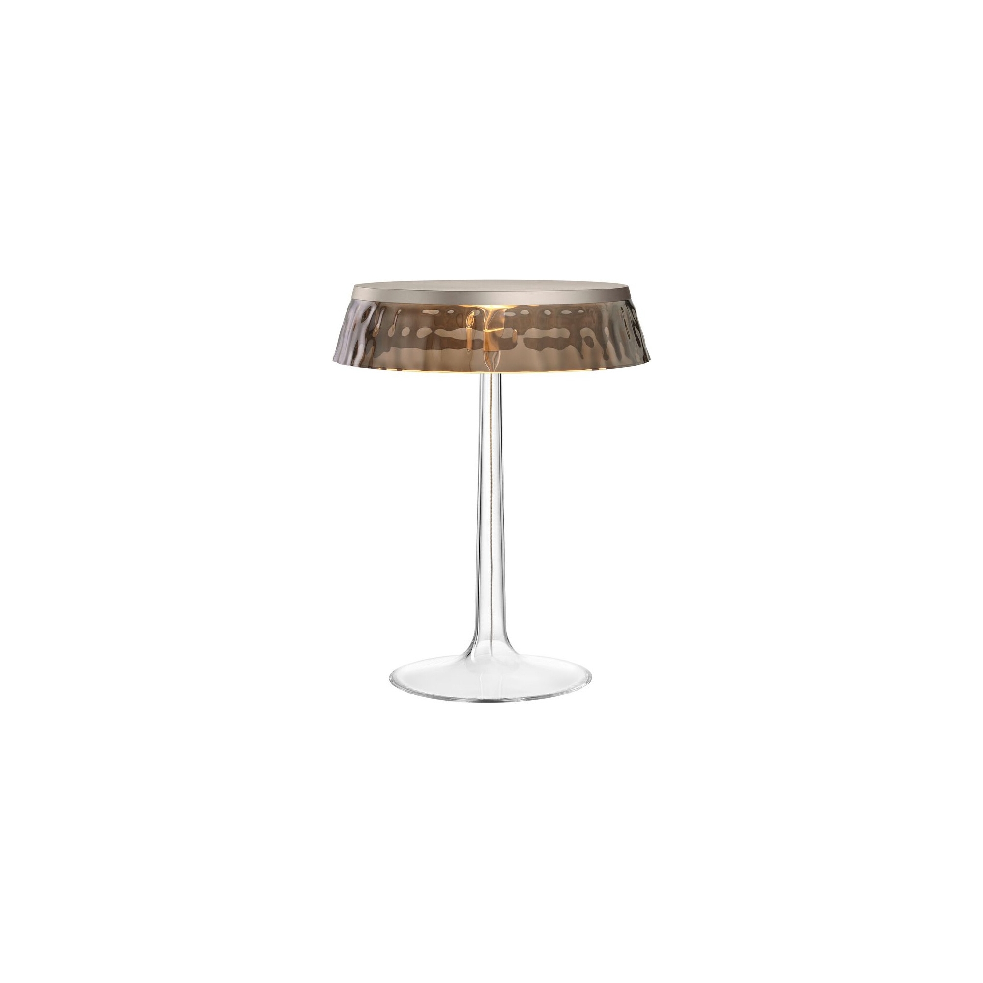 Bon Jour table lamp – Matt Chrome – Fumée crown - Flos