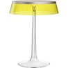 Bon Jour table lamp – Matt Chrome – Yellow crown - Flos