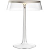 Bon Jour table lamp – Matt Chrome – Transparent crown - Flos