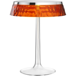 Bon Jour table lamp – Chrome – Amber crown - Flos