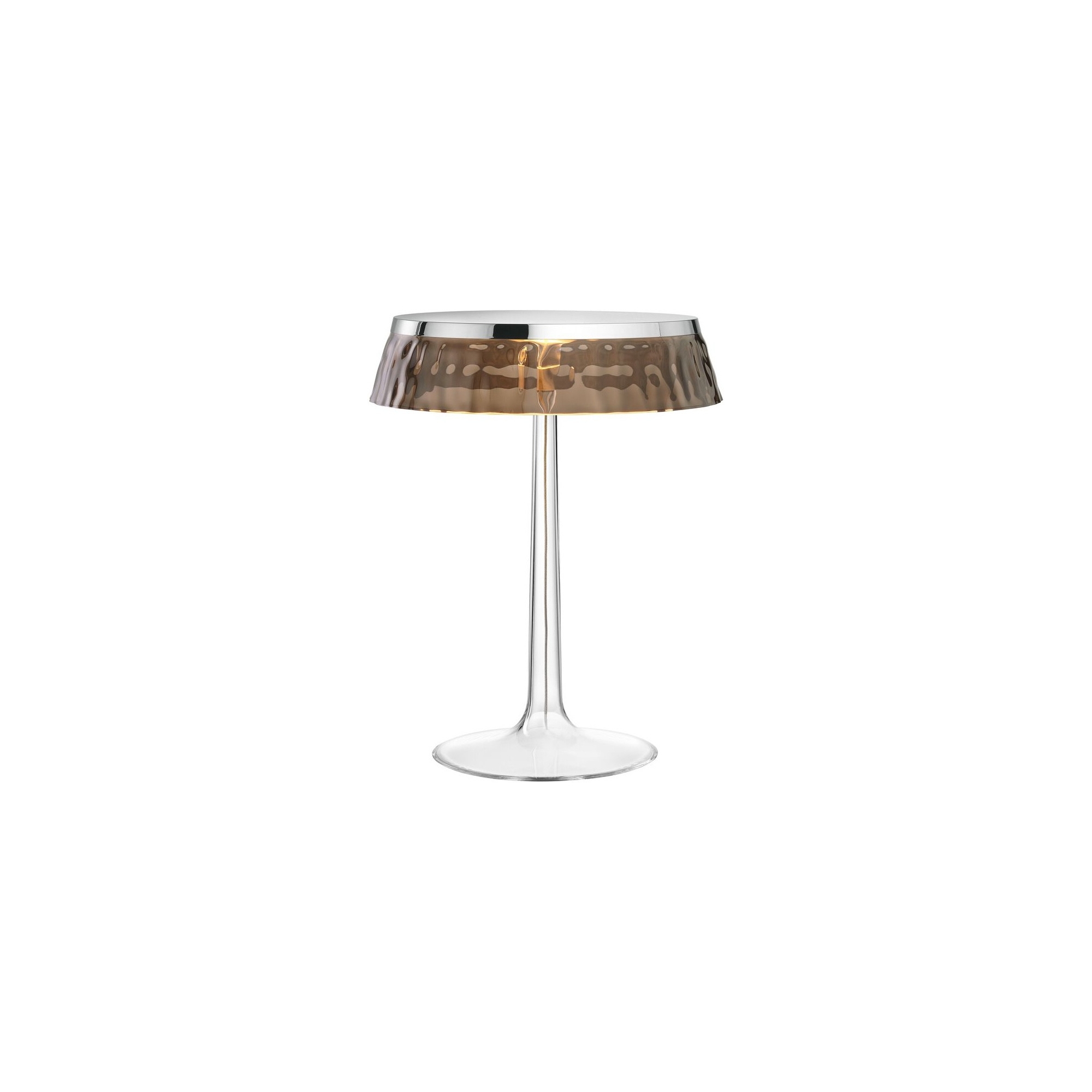 Bon Jour table lamp – Chrome – Fumée crown - Flos