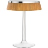 Bon Jour table lamp – Chrome – Rattan crown - Flos