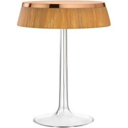 Bon Jour table lamp – Copper – Rattan crown - Flos