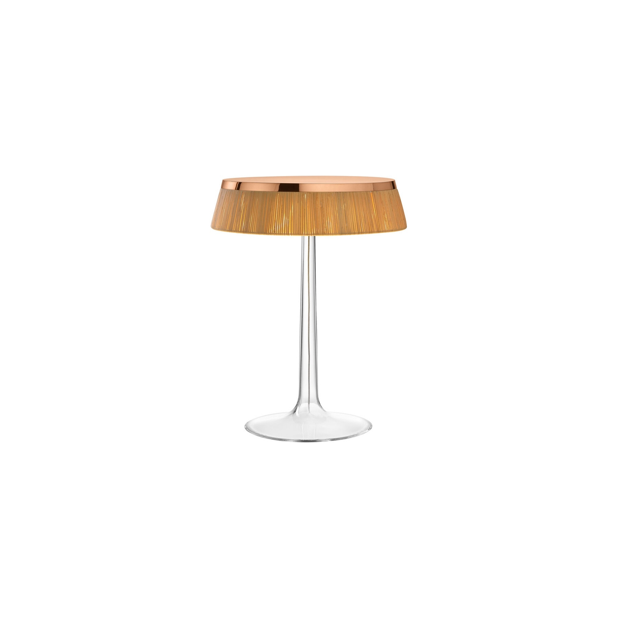 Bon Jour table lamp – Copper – Rattan crown - Flos