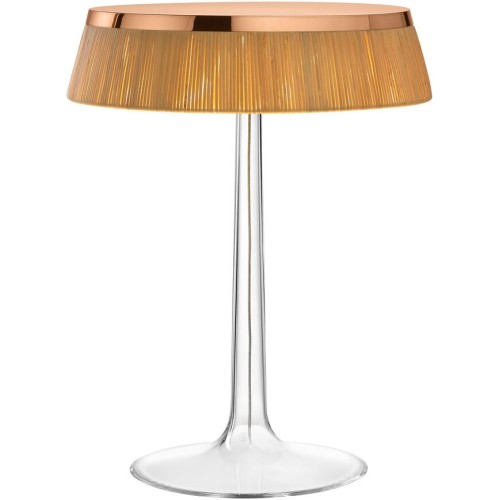 Bon Jour table lamp – Copper – Rattan crown - Flos