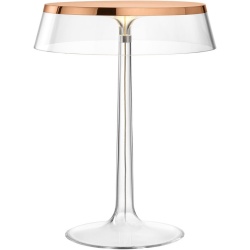 Bon Jour table lamp – Copper – Transparent crown - Flos