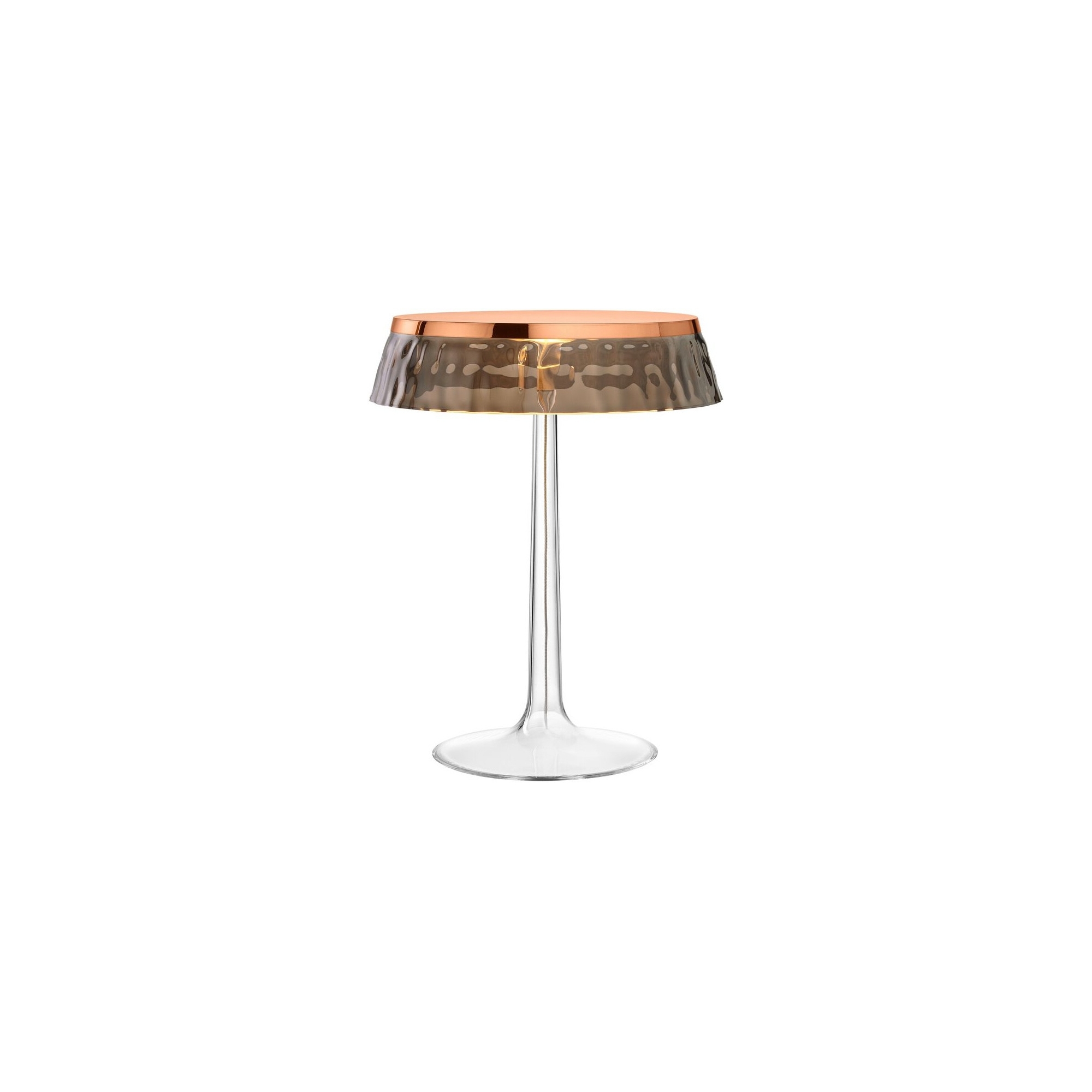 Lampe de table Bon Jour – Cuivre – Couronne fumée - Flos