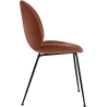 Beetle Chair – Dandy Rust Red 303 + Matt black - Gubi