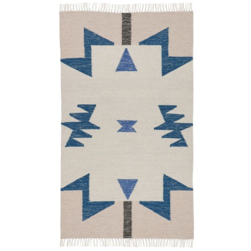 EPUISE - tapis blue Triangles - S