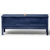 Frêne teinté bleu Indigo - A line banc de rangement n°2138 - Form & Refine