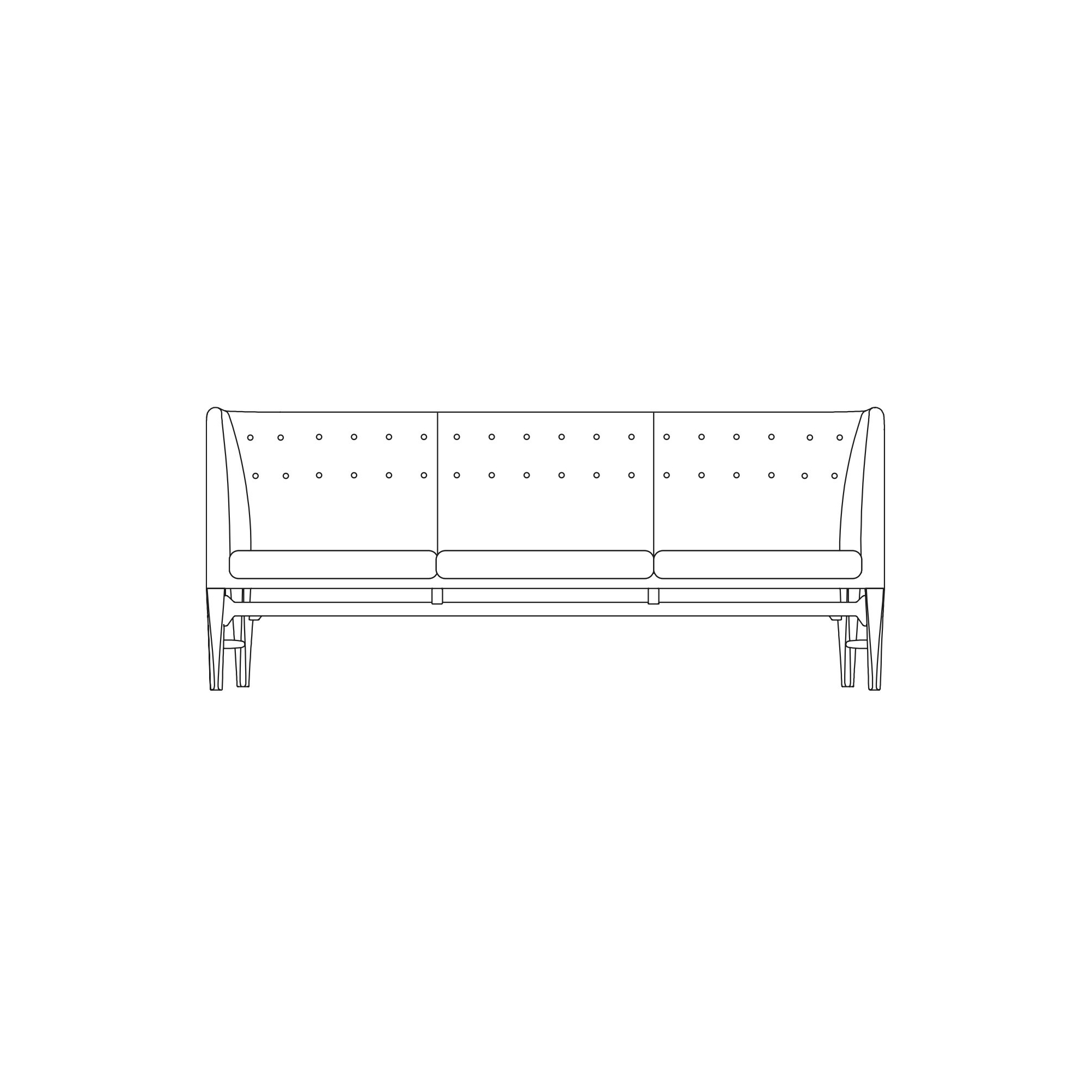 3-seater - Mayor sofa - AJ5 - &Tradition