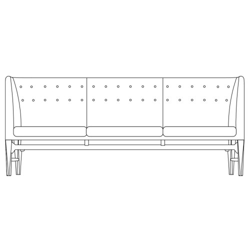 3-seater - Mayor sofa - AJ5 - &Tradition