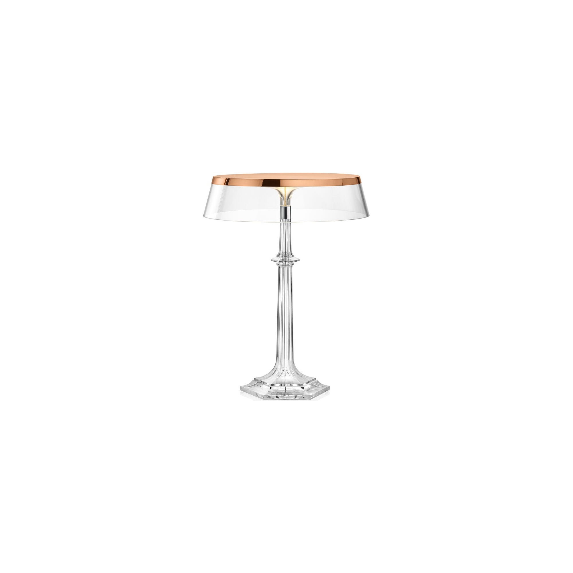 Bon Jour Versailles table lamp – Copper – Transparent crown - Flos