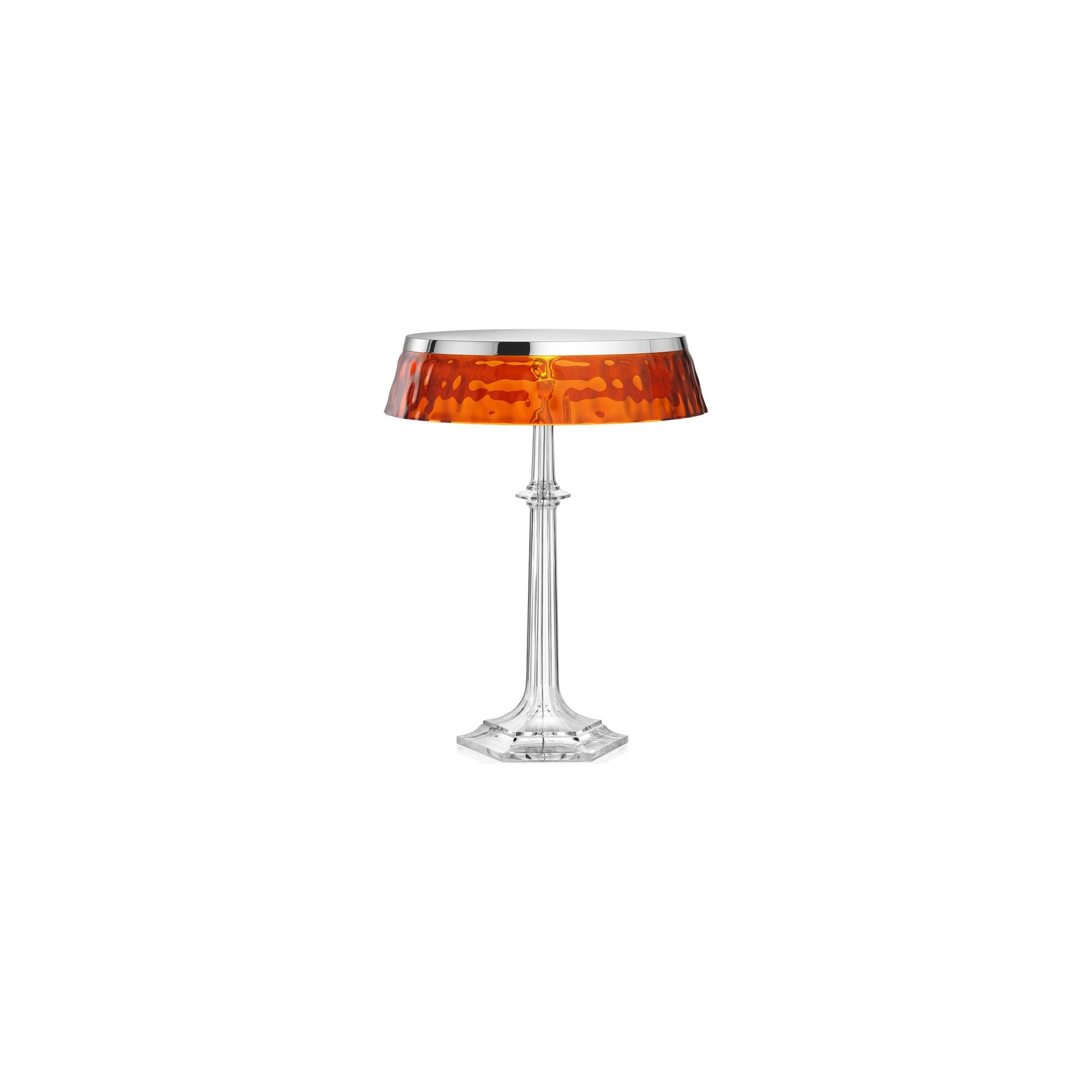 Bon Jour Versailles table lamp – Chrome – Amber crown - Flos