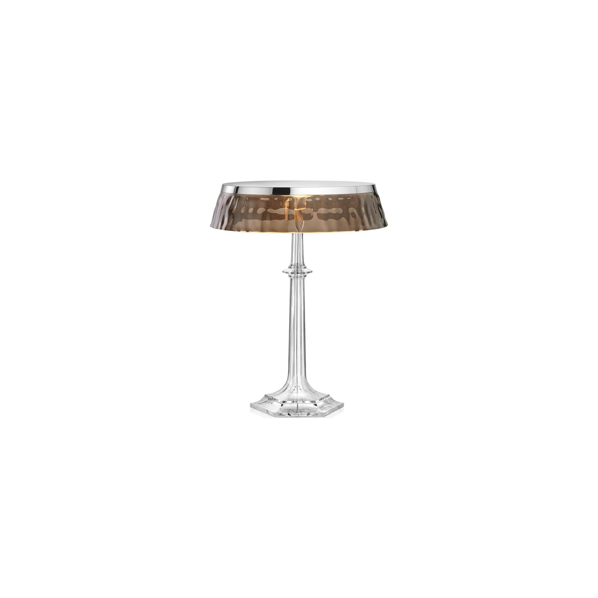 Lampe de table Bon Jour Versailles – Chromé – Couronne fumée - Flos