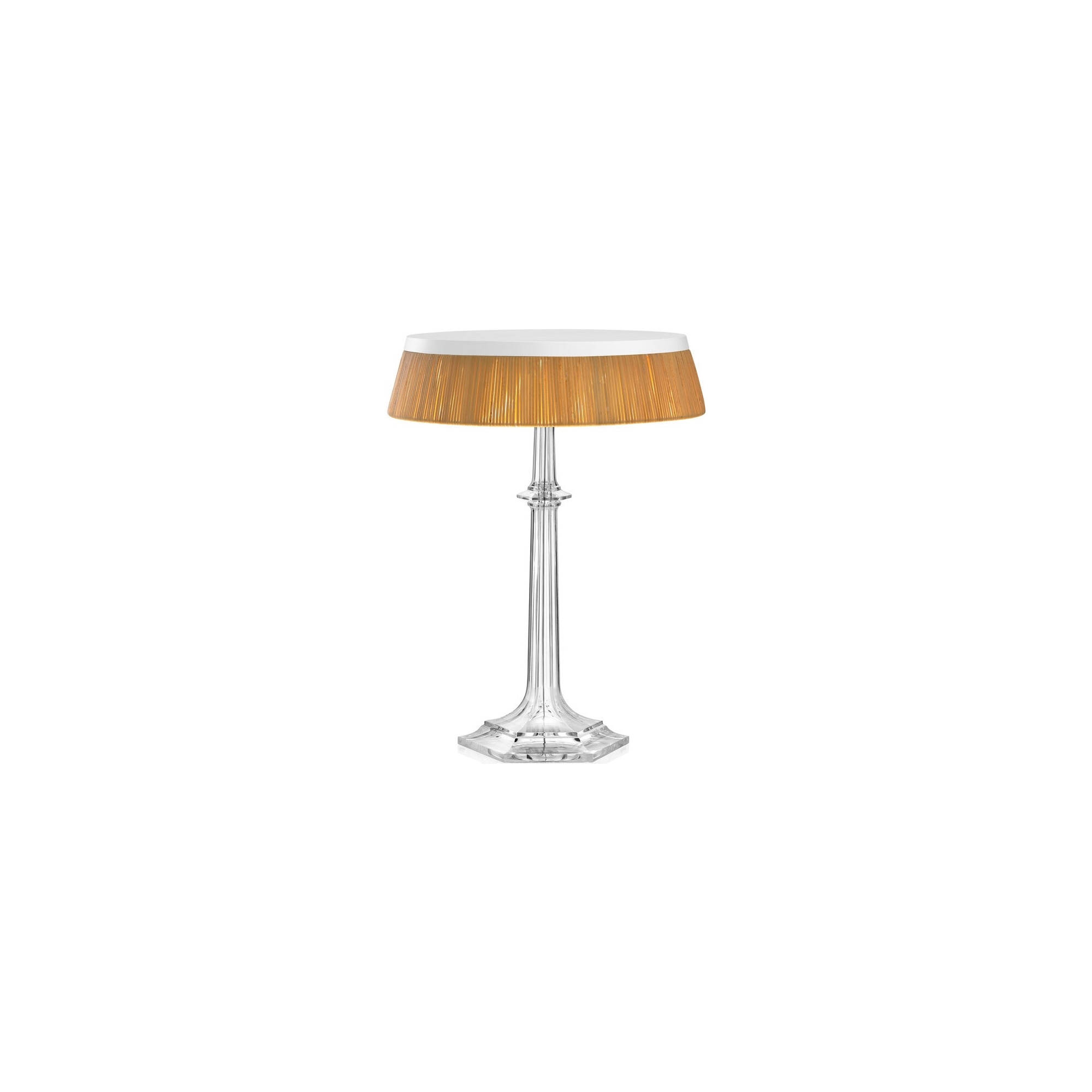 Bon Jour Versailles table lamp – Chrome – Rattan crown - Flos