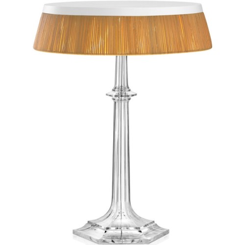 Bon Jour Versailles table lamp – Chrome – Rattan crown - Flos