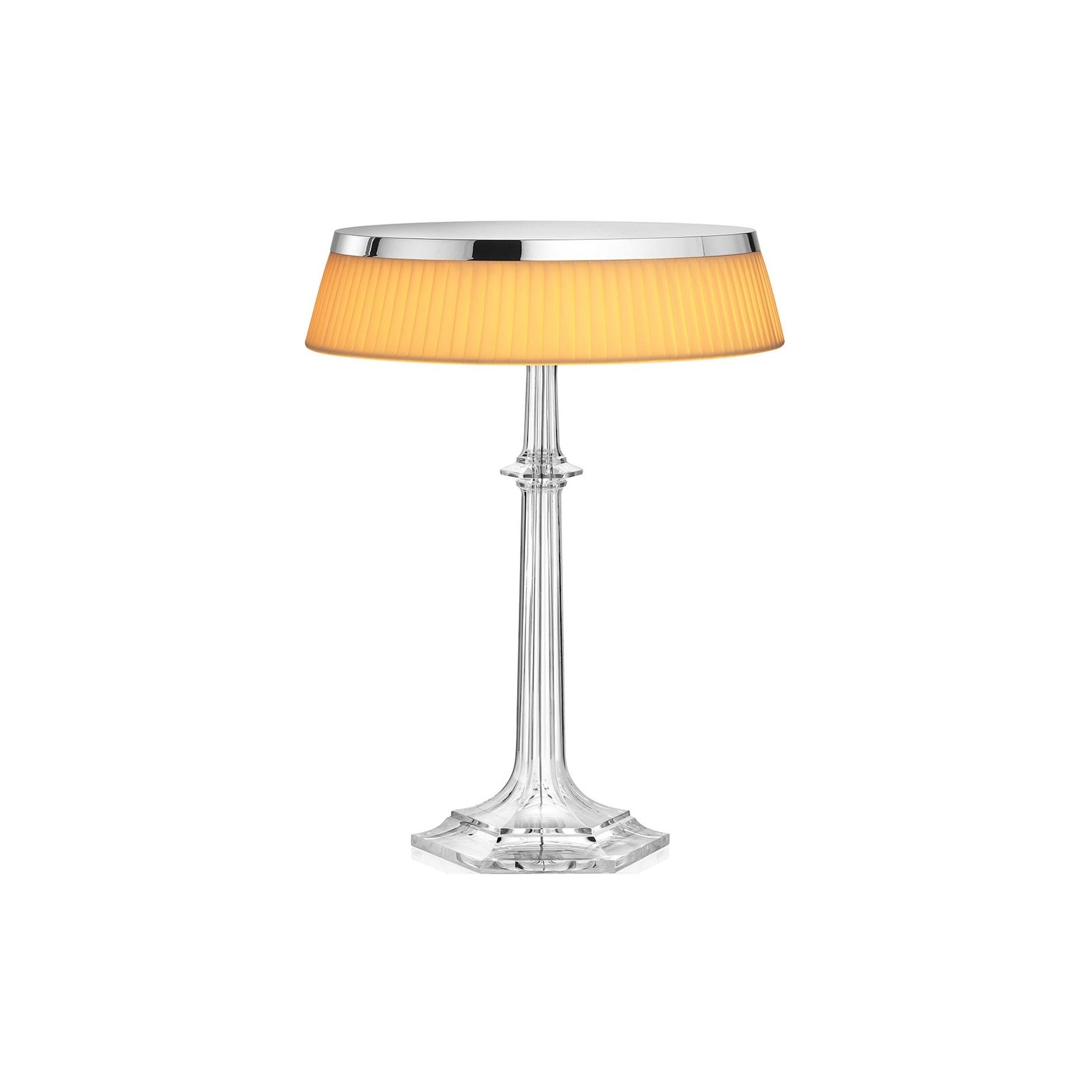 Bon Jour Versailles table lamp – Chrome – Fabric crown - Flos