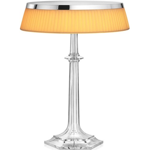 Bon Jour Versailles table lamp – Chrome – Fabric crown - Flos