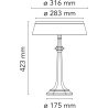 Lampe de table Bon Jour Versailles – Cuivre – Sans couronne - Flos