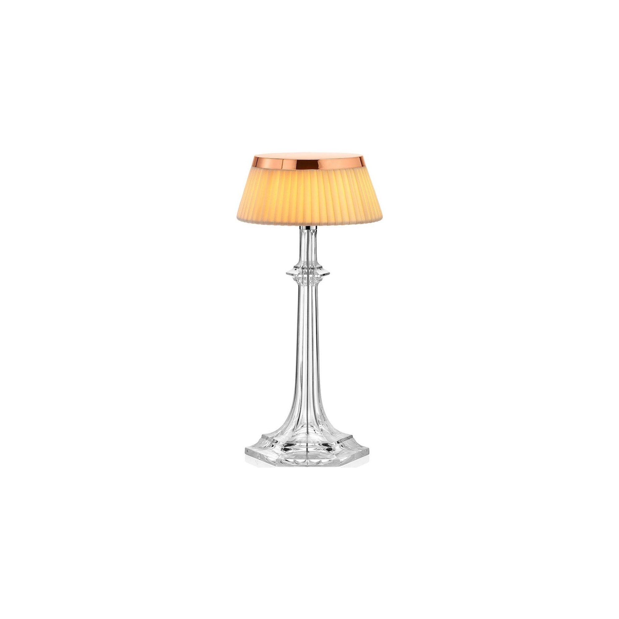 Lampe de table Bon Jour Versailles Small – Cuivre – Couronne Tissu - Flos