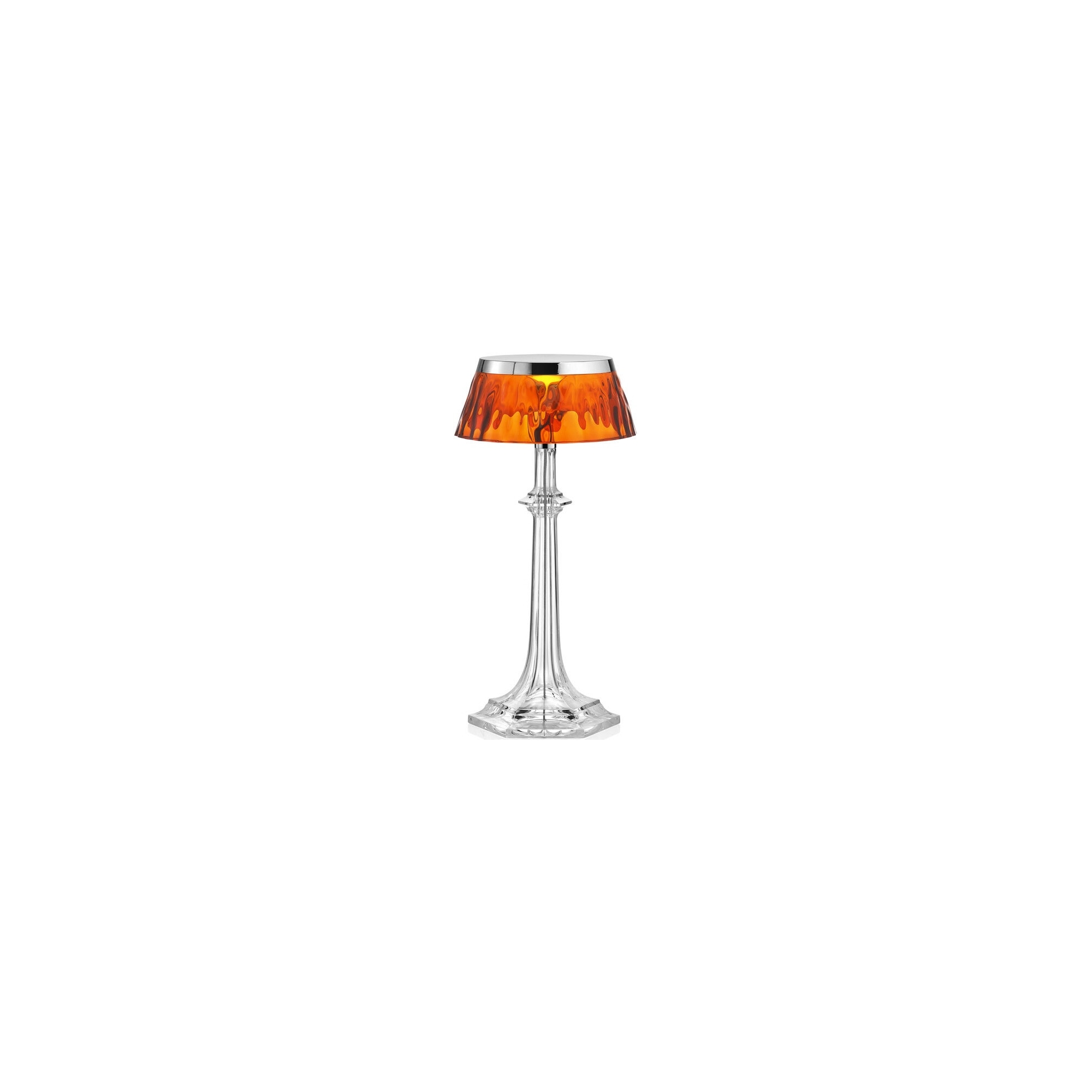 Bon Jour Versailles Small table lamp – Chrome – Amber crown - Flos