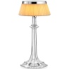 Bon Jour Versailles Small table lamp – Chrome – Fabric crown - Flos