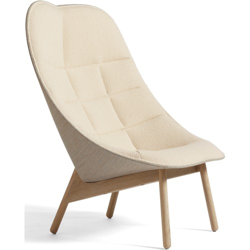 Flamiber Sand J7 / Remix 233 – lacquered oak – Uchiwa  + Quilt Lounge chair + free footstool - HAY