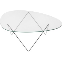 Pedrera coffee table – Chrome - Gubi