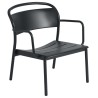 lounge chair black - Linear Steel - Muuto