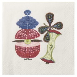 Taika Sato rouge 1070699 - Iittala - Serviettes en papier