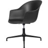 Bat Meeting chair, Height Adjustable – Without castors – Black shell - Gubi