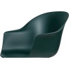 Bat Meeting chair, Height Adjustable – Without castors – Dark green shell - Gubi