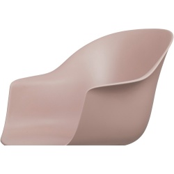 Chaise de bureau Bat, Hauteur réglable – Sans roulettes – Coque sweet pink - Gubi