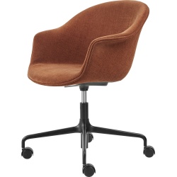 Bat Meeting chair, Height Adjustable – With castors – Belsuede Special Fr 133 - Gubi