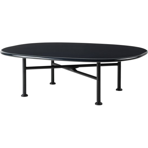 Carmel Coffee table – 87,5 x 70 x H25 cm – Midnight black - Gubi