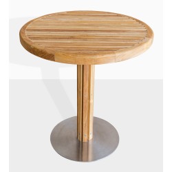 Table ronde Ø70cm Outdoor - pied acier inoxydable - Sibast