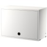 Cabinet porte flip - blanc - L58xP30xH42 cm - String Furniture