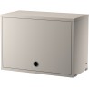 Cabinet flip door - beige - W58xD30xH42 cm - String Furniture