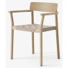 Betty Chair with armrests TK9 – Oak / Natural linen - &Tradition