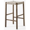 Tabouret Betty TK7 (H66 cm) – Chêne fumé / Lin naturel - &Tradition